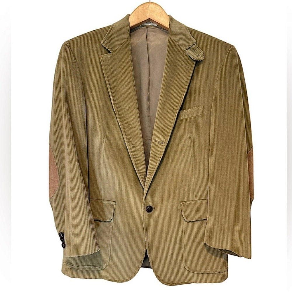 Orvis Sporting Traditions Corduroy Blazer Sport Coat Elbow Patches Size 42r